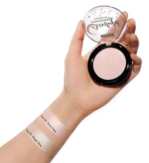 LuxVisage Compact Highlighter Moonlight t. 01 Rose Glow 4g